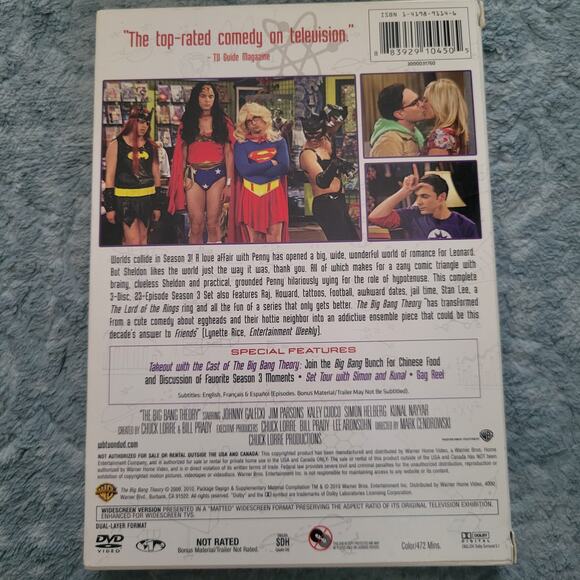 The Big Bang Theory – Season 3 DVD (Complete) – Excellent condition - Picture 5 of 5